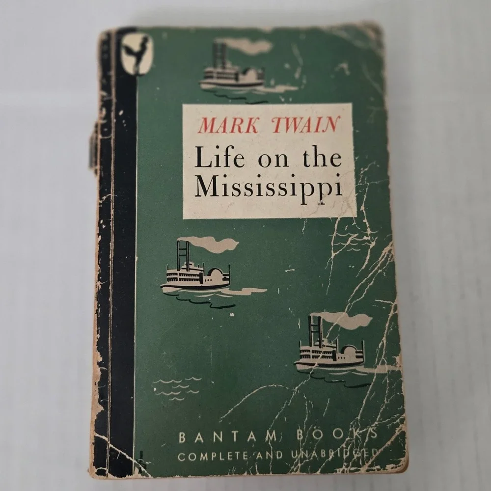 Vintage 1946 Mark Twain Life on the Mississippi Bantam Books Paperback USA Made